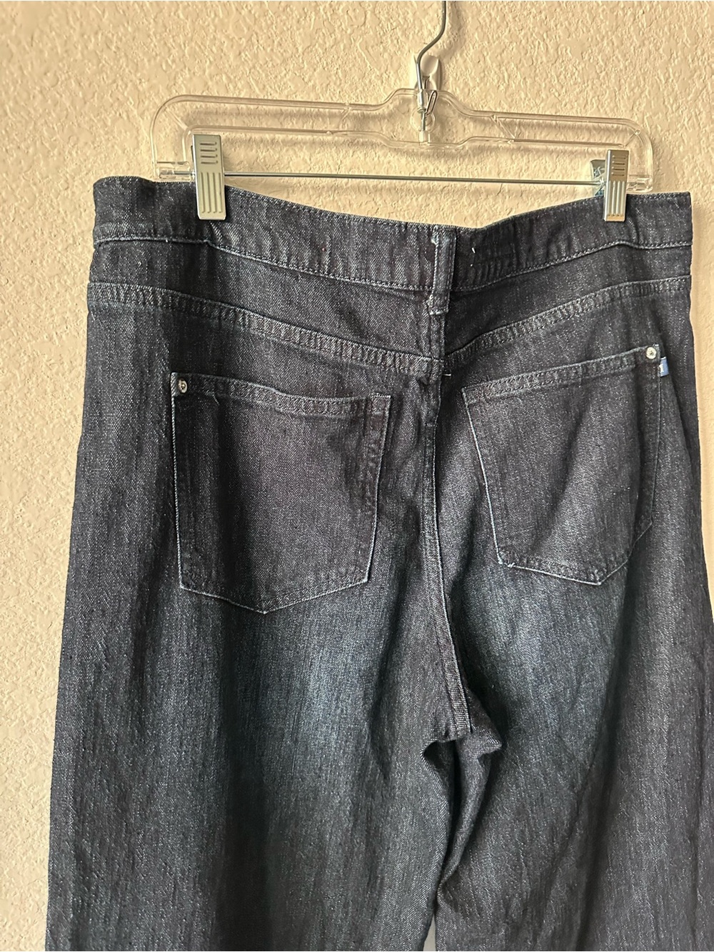 Pilcro Dark Indigo Wide Leg Jeans - Picture 6 of 6